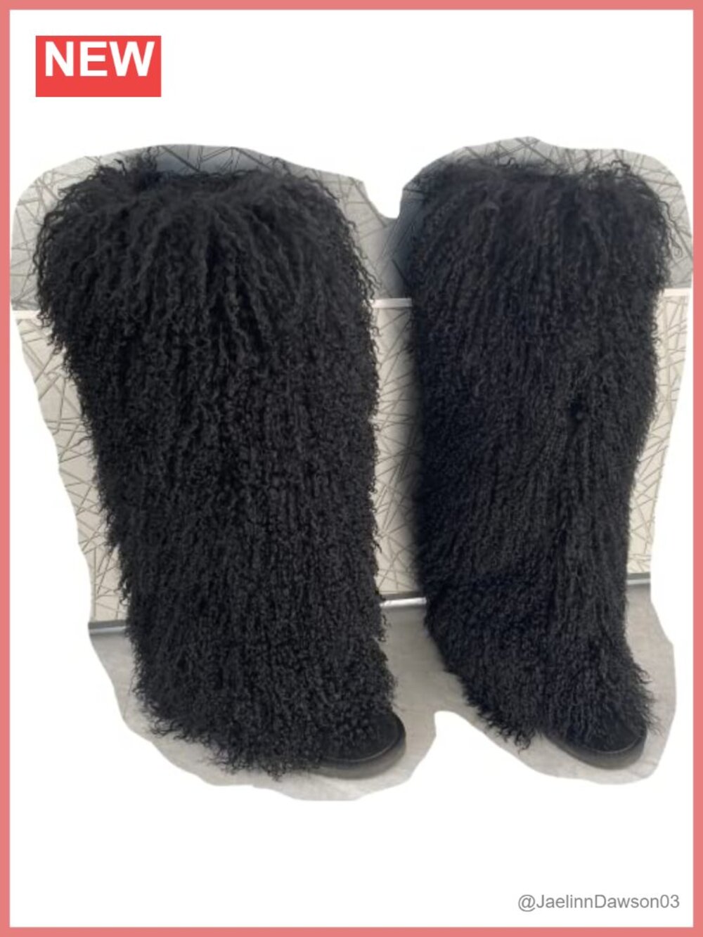 Over Knee Shearling Fur Boots Women Real Sheep Fur Leather Knee High Winter